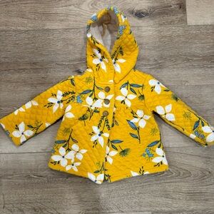 Carter's Yellow Floral Puffer Jacket